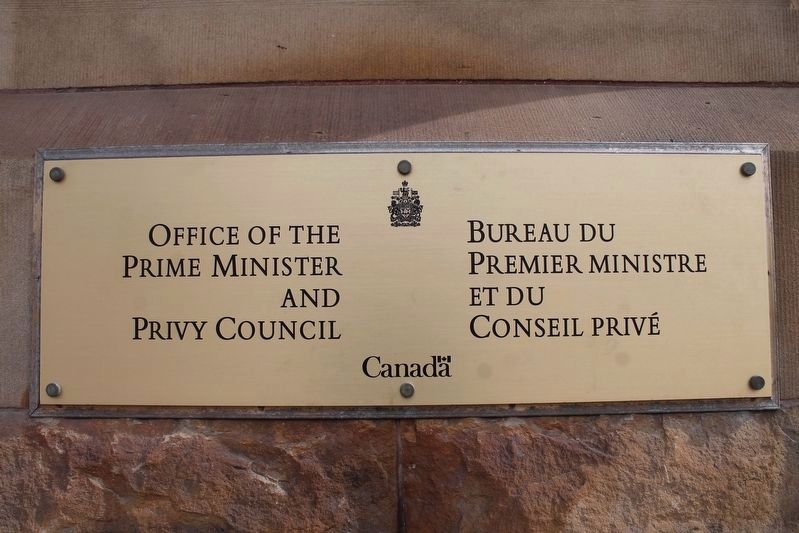 Office of the Prime Minister and Privy Council Marker image. Click for full size.