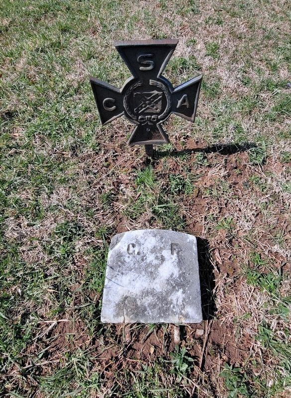 Grave of Major George Freaner, CSA image. Click for full size.