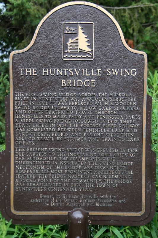 The Huntsville Swing Bridge Marker image. Click for full size.