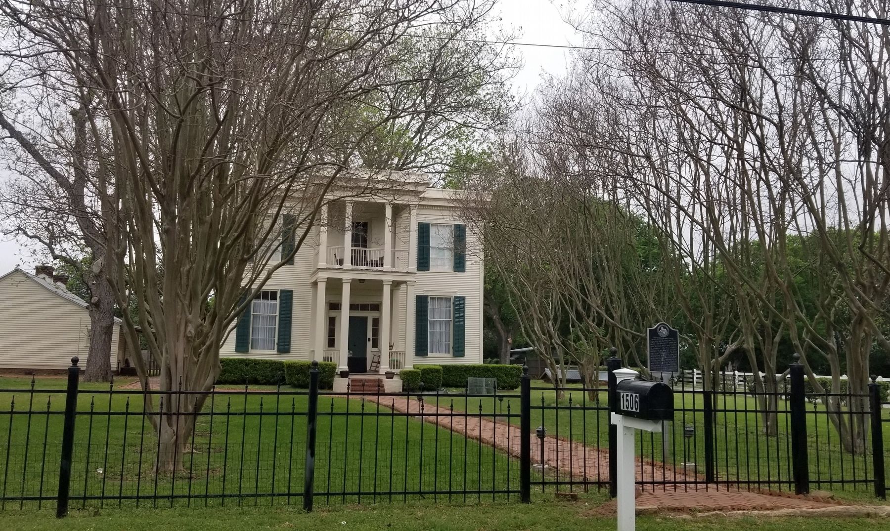 The view of the Crocheron-McDowall House and Marker from the street image. Click for full size.