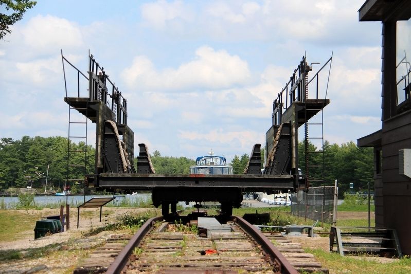 Original Big Chute Marine Railway image. Click for full size.