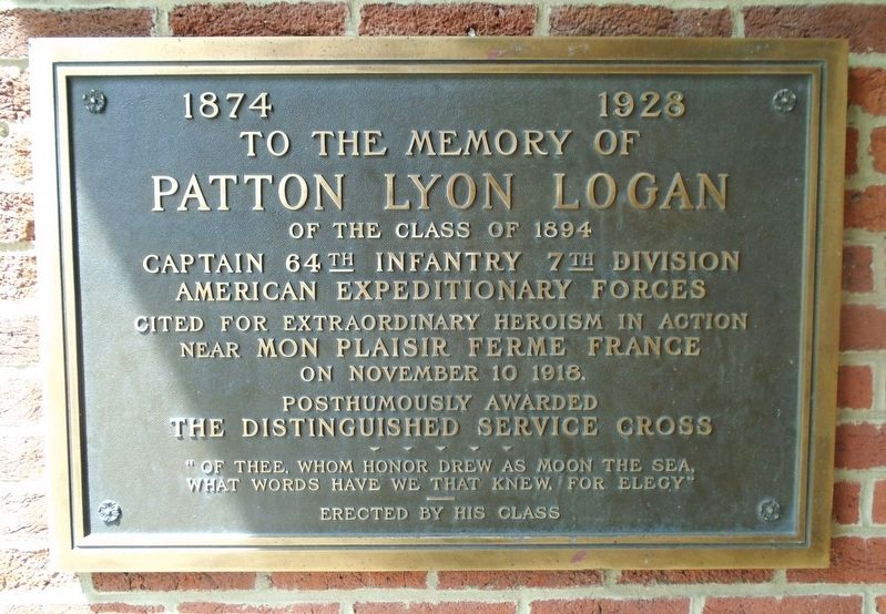 Patton Lyon Logan Marker image. Click for full size.