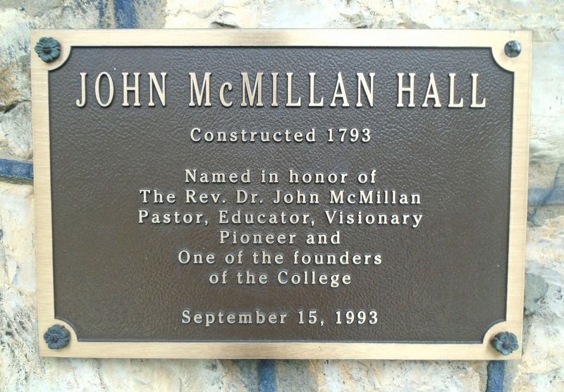 John McMillan Hall Marker image. Click for full size.