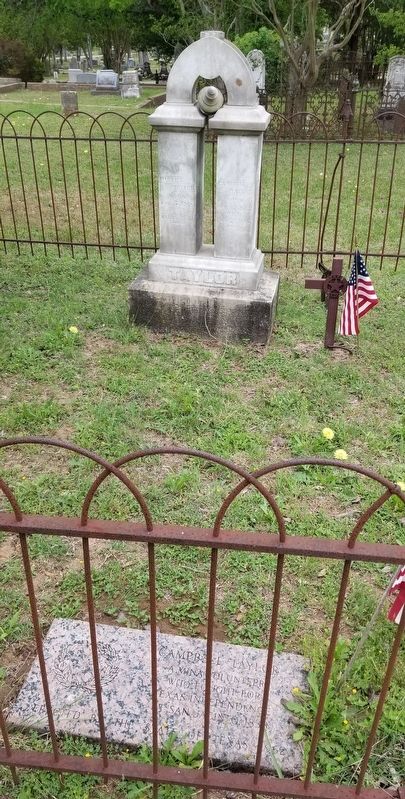 The Campbell Taylor Gravestone and Marker image. Click for full size.