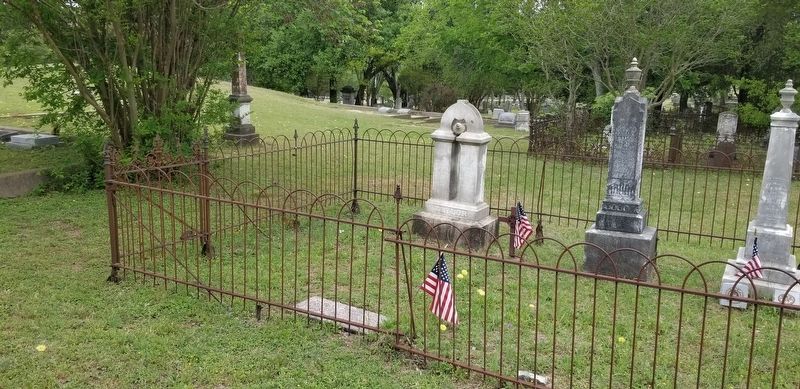 The view of the Campbell Taylor Marker from the cemetery image. Click for full size.