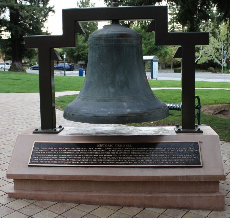 Historic Fire Bell, Side One. Click for full size. Historic Fire Bell, Side One image. Click for full size.