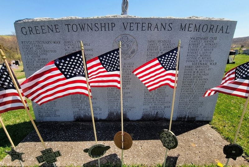 Greene Township Veterans Memorial image. Click for full size.