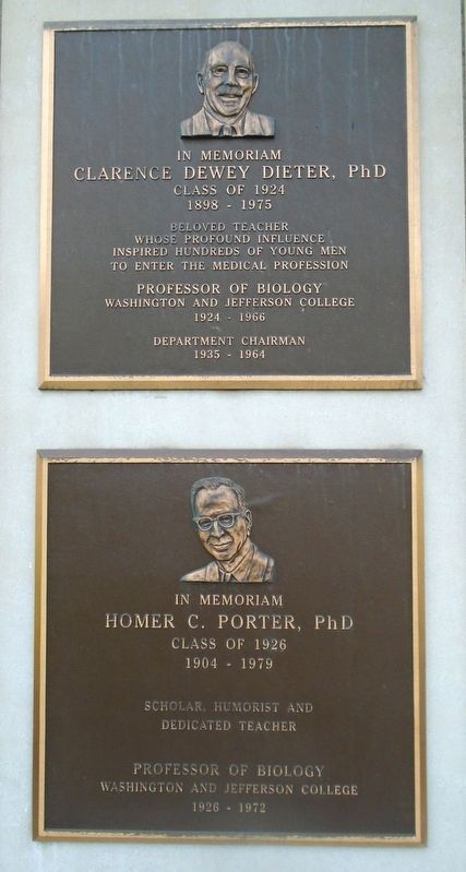 Clarence Dewey Dieter and Homer C. Porter Marker image. Click for full size.