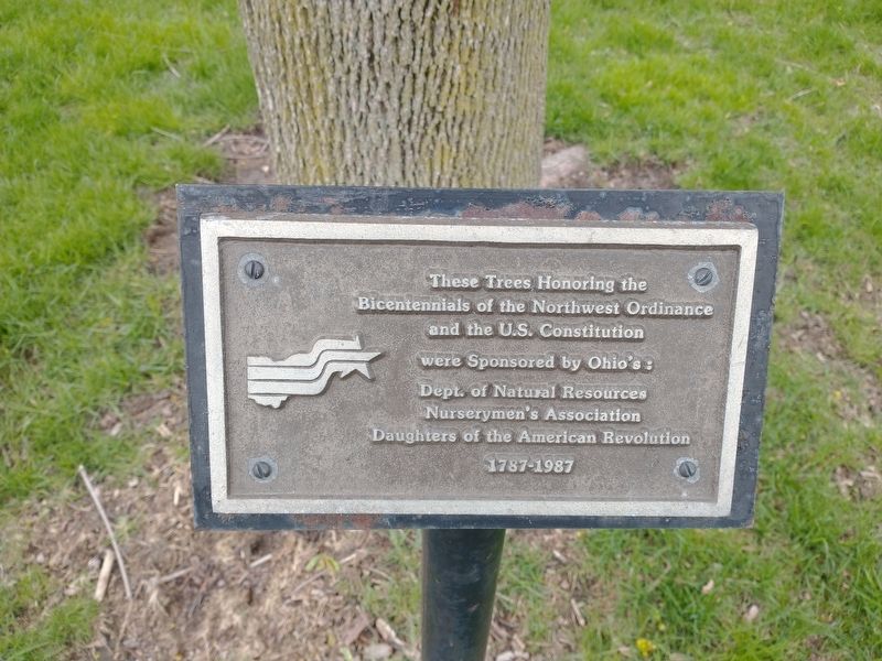 Bicentennial of the Northwest Ordinance Tree Marker image. Click for full size.