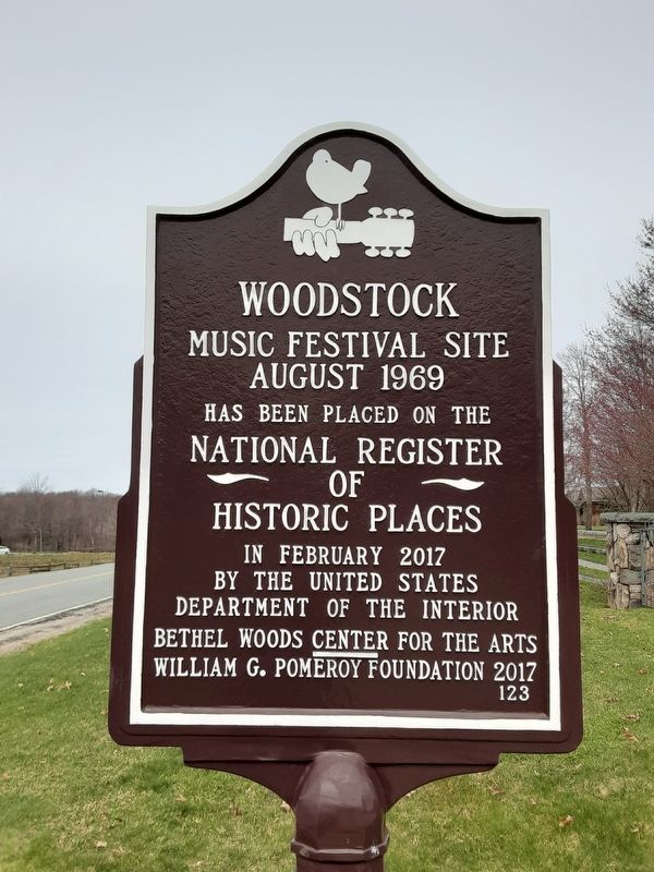 Woodstock Music Festival Site Marker image. Click for full size.