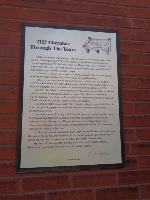 2125 Cherokee Marker image. Click for full size.