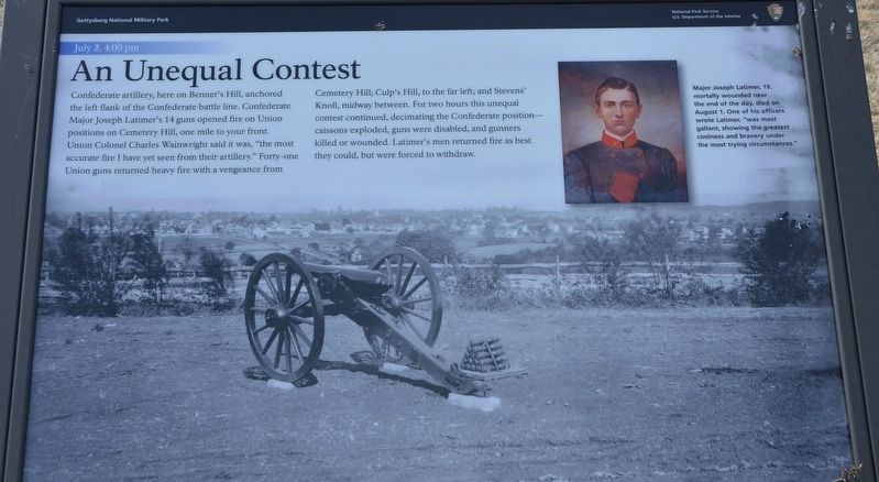An Unequal Contest Marker. Click for full size. An Unequal Contest Marker image. Click for full size.