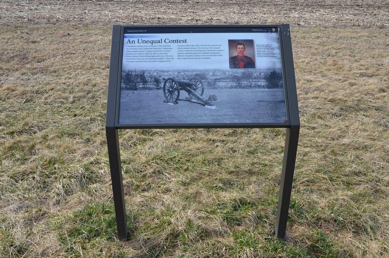 An Unequal Contest Marker. Click for full size. An Unequal Contest Marker image. Click for full size.