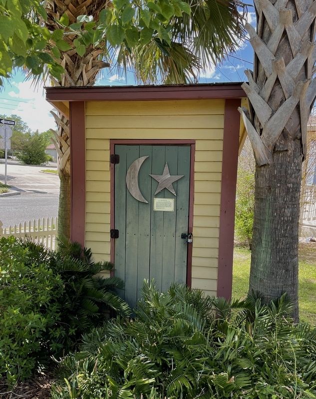 The Legend of the Cresent Moon on the Outhouse Door Marker image. Click for full size.