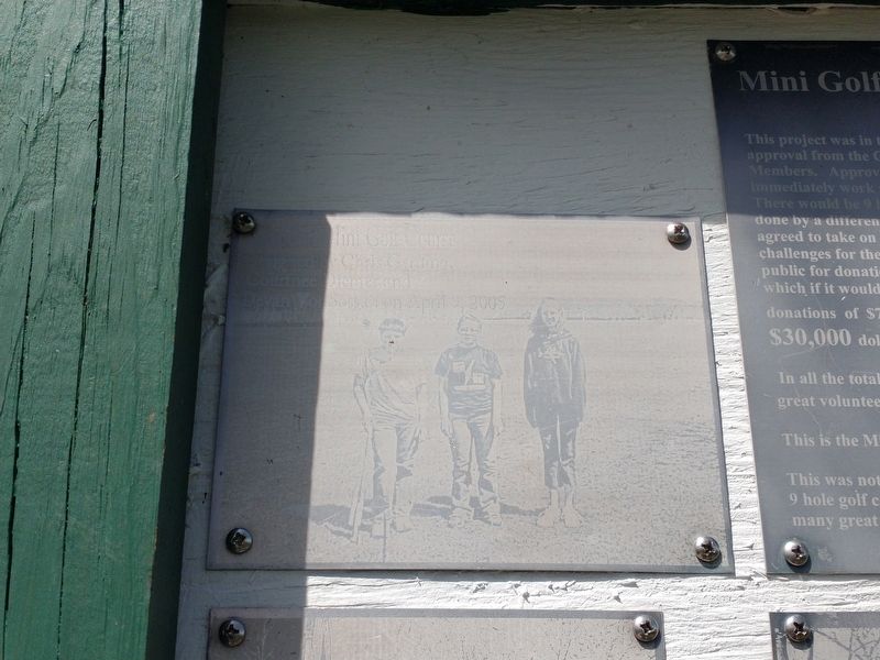 Mini Golf Course Story Marker image. Click for full size.
