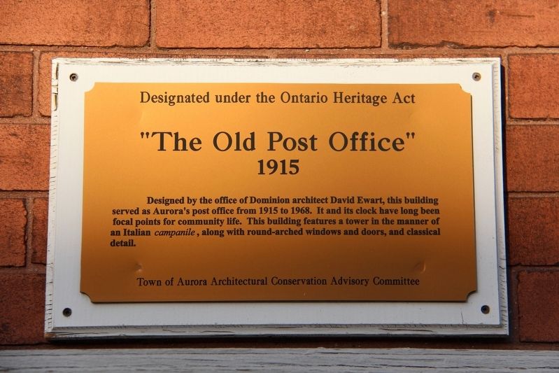 "The Old Post Office" Marker image. Click for full size.