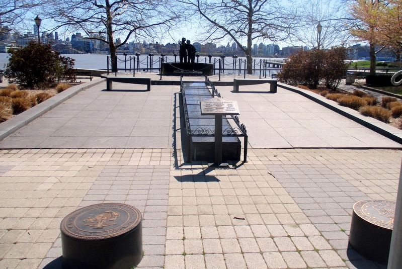 Hoboken World War II Memorial image. Click for full size.