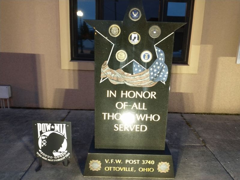 V.F.W. Post 3740 Veterans Memorial image. Click for full size.