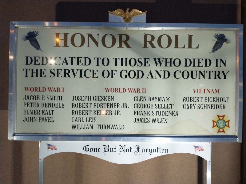 V.F.W. Post 3740 Honor Roll Marker image. Click for full size.