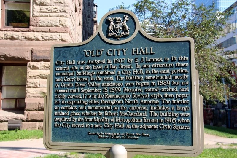 "Old" City Hall Marker image. Click for full size.