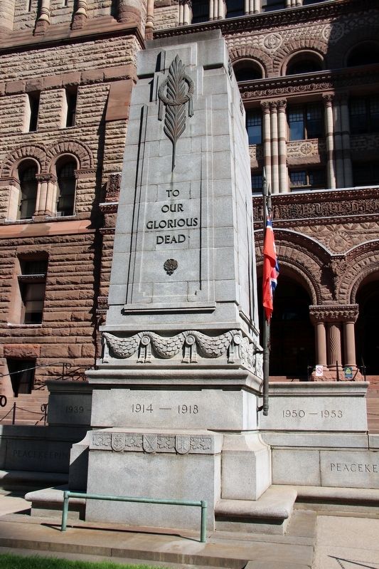 Old City Hall Cenotaph Marker. Click for full size. Old City Hall Cenotaph Marker image. Click for full size.