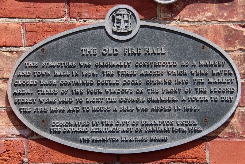 The Old Fire Hall Marker image. Click for full size.