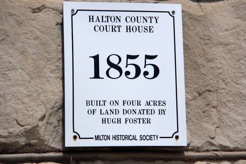 Halton County Court House Marker image. Click for full size.