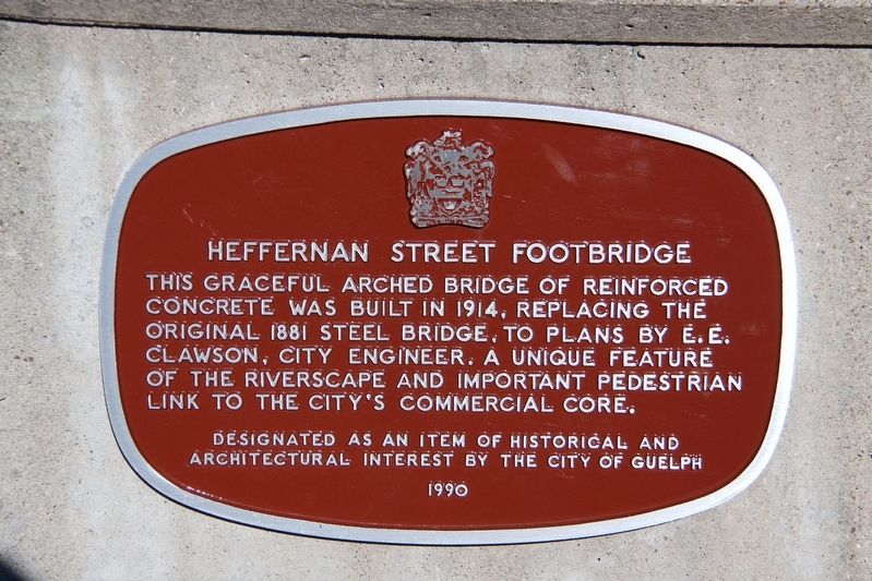 Heffernan Street Footbridge Marker image. Click for full size.