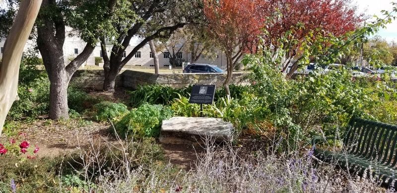 The view of the General Michael W. Hagee Marker in the gardens image. Click for full size.