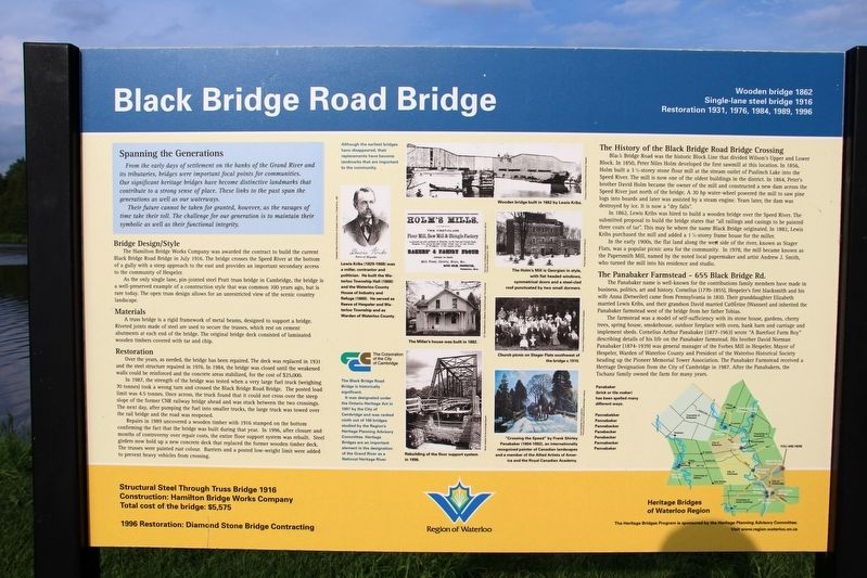 Black Bridge Road Bridge Marker image. Click for full size.