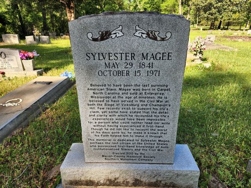 Sylvester Magee Marker image. Click for full size.
