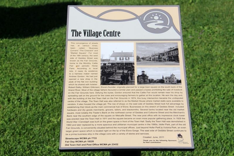 The Village Centre Marker image, Touch for more information