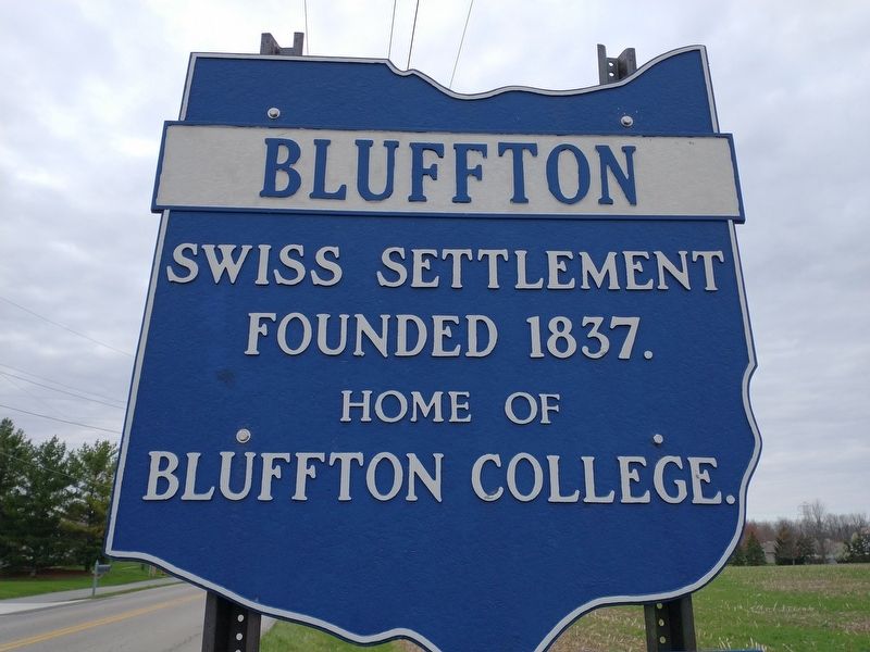 Bluffton Marker image. Click for full size.