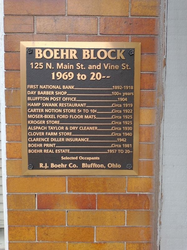 Boehr Block Marker image. Click for full size.