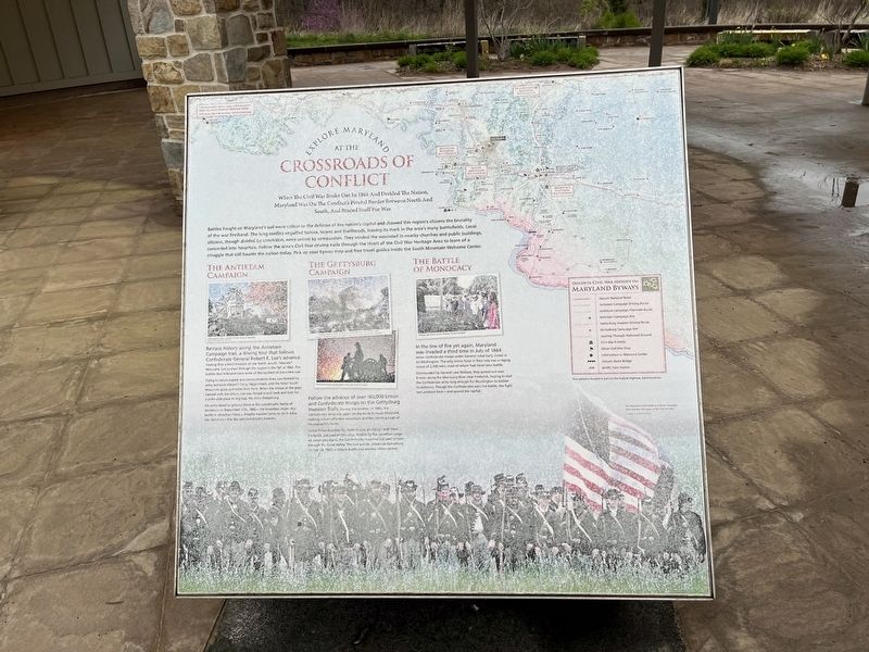 Explore Maryland at the Crossroads of Conflict Marker image. Click for full size.