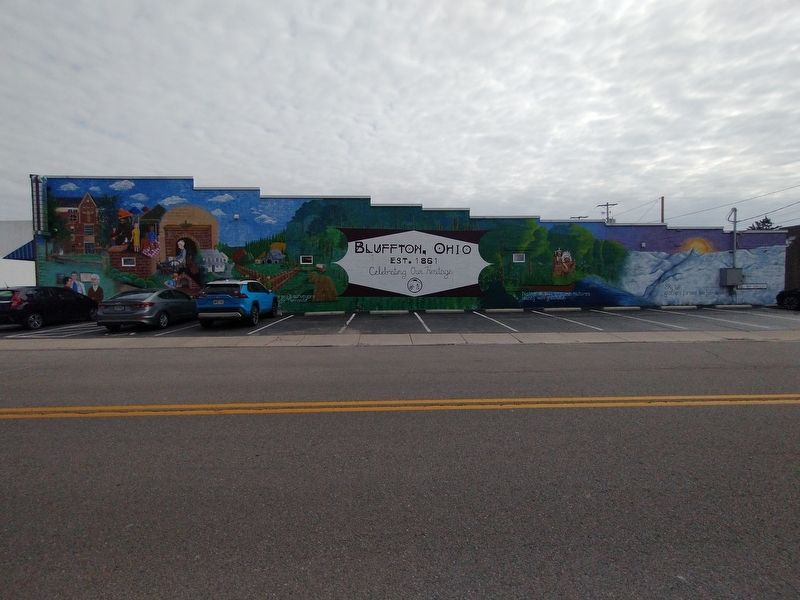 Celebrating Our Heritage Mural Marker image. Click for full size.