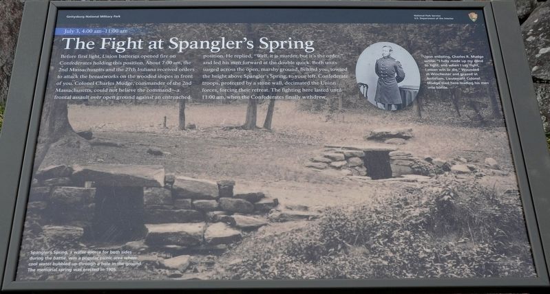 The Fight at Spangler's Spring Marker image. Click for full size.