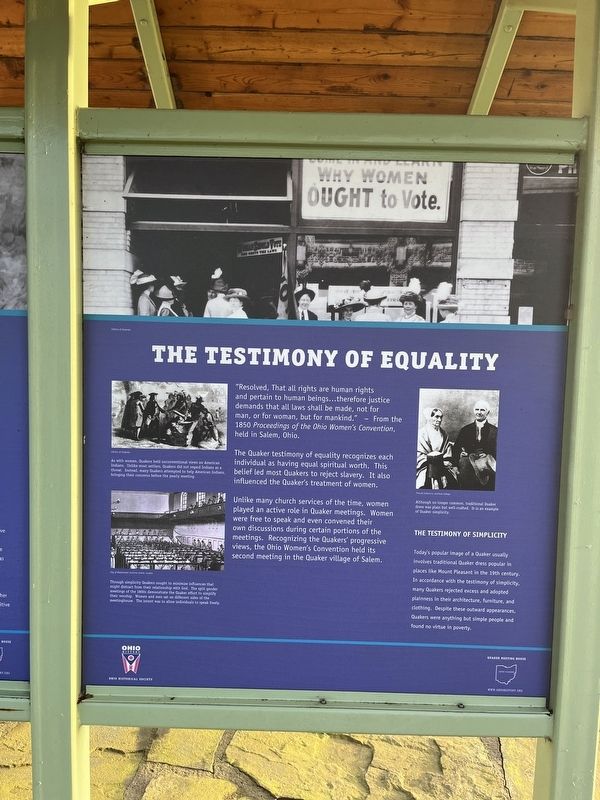 The Testimony of Equality side of the marker image. Click for full size.