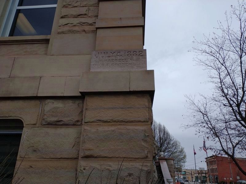 Cornerstone on the courthouse image. Click for full size.