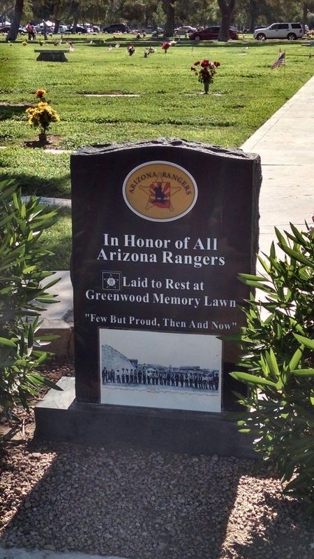 Arizona Rangers Monument. Click for full size. Arizona Rangers Monument image. Click for full size.