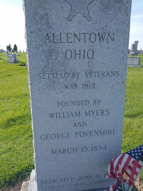 Allentown, Ohio Marker image. Click for full size.