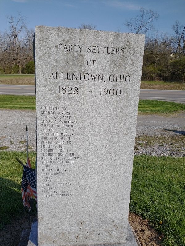 Allentown, Ohio Marker image. Click for full size.