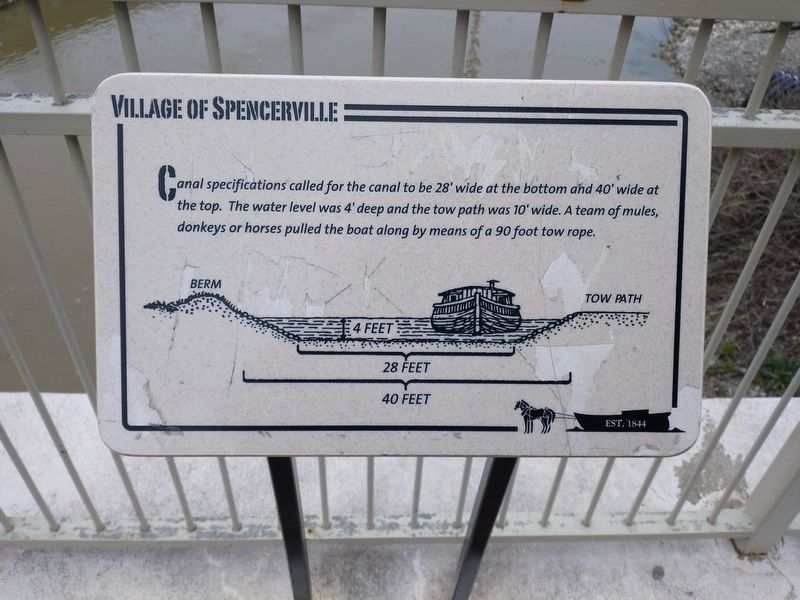 Village of Spencerville Marker image. Click for full size.