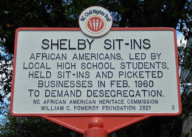 Shelby Sit-ins Marker image. Click for full size.
