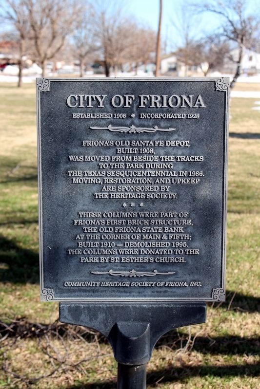 City of Friona Marker image. Click for full size.