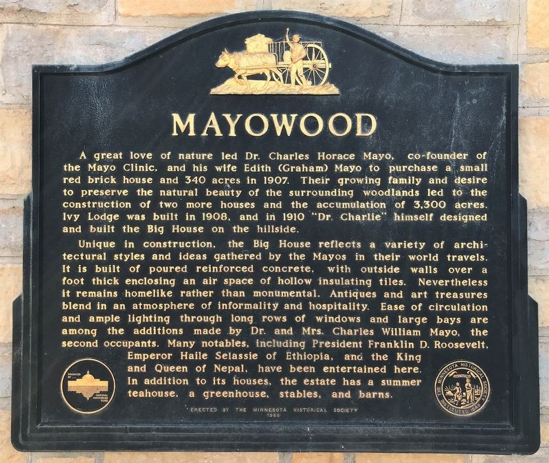 Mayowood Marker image. Click for full size.