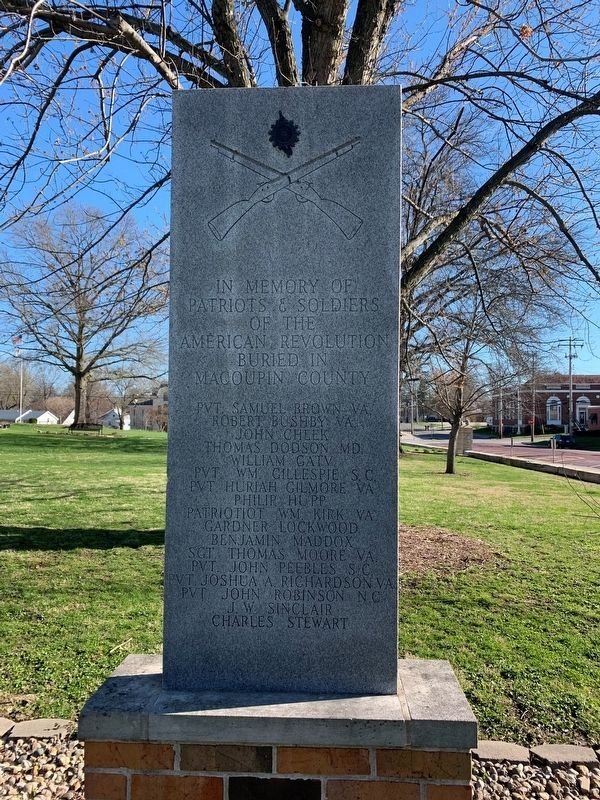 Macoupin County Revolutionary War Memorial image. Click for full size.