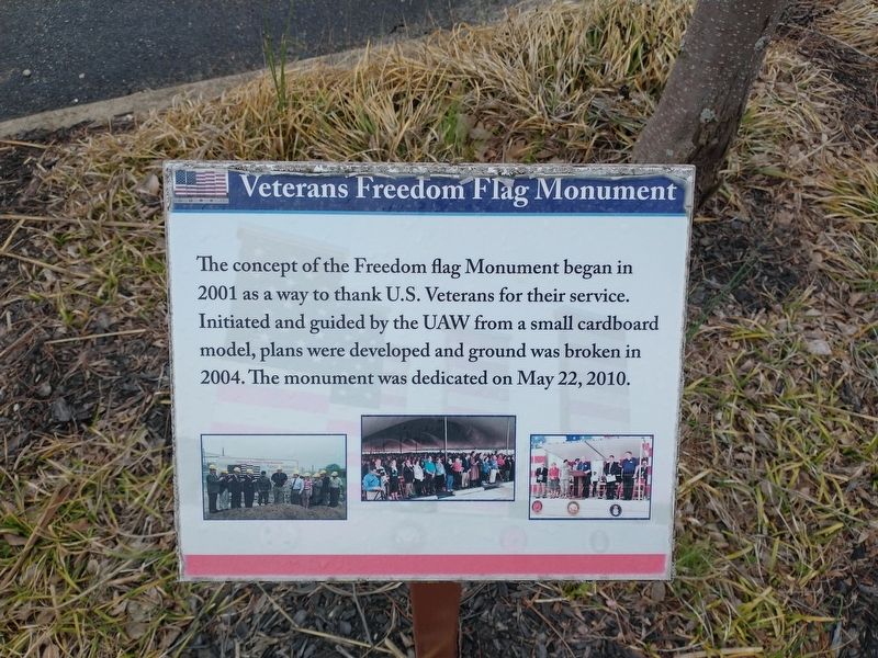 Veterans Freedom Flag Monument image. Click for full size.