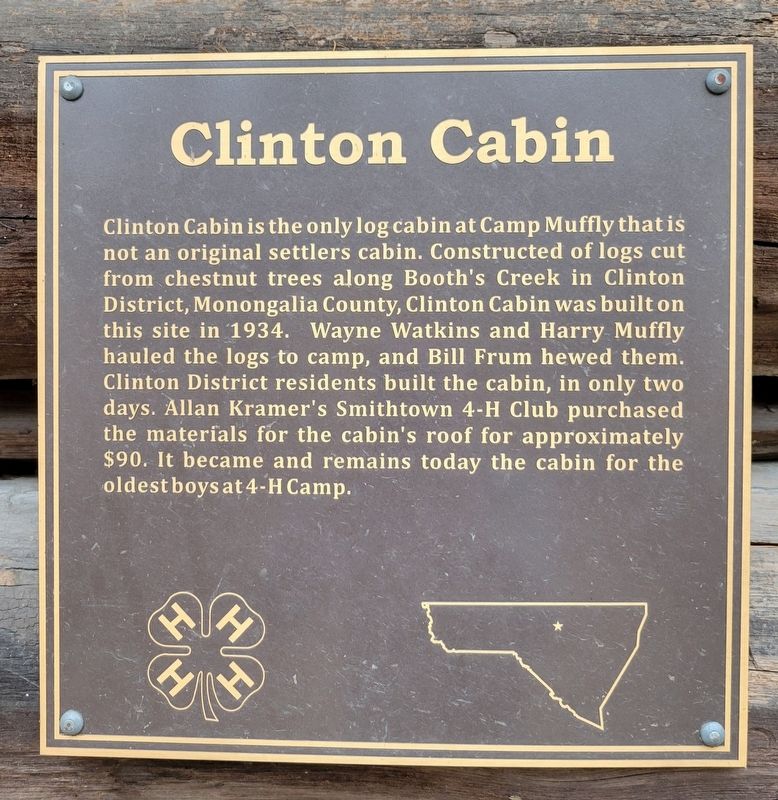 Clinton Cabin Marker image. Click for full size.