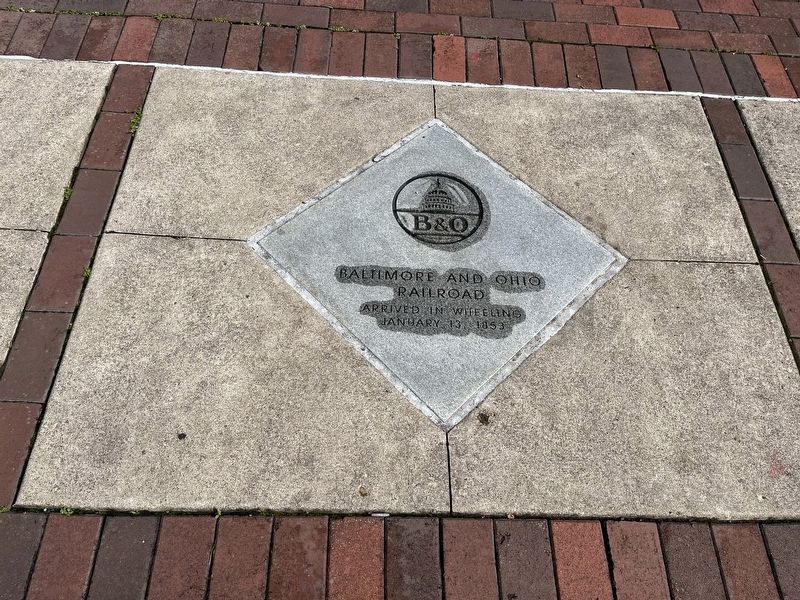 Baltimore and Ohio Railroad Marker. Click for full size. Baltimore and Ohio Railroad Marker image. Click for full size.